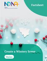 Create a wintery scene