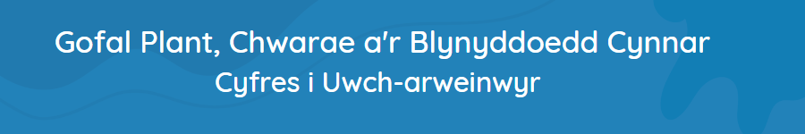 Gofal Plant, Chwarae a'rBlynyddoedd Cynnar Cyfres i Uwch-arweinwyr