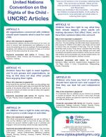 United Nations Convention on the Rights of the Child - UNCRC Articles